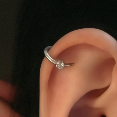 Falso Piercing Ear Cuff Plata 925 Italiana