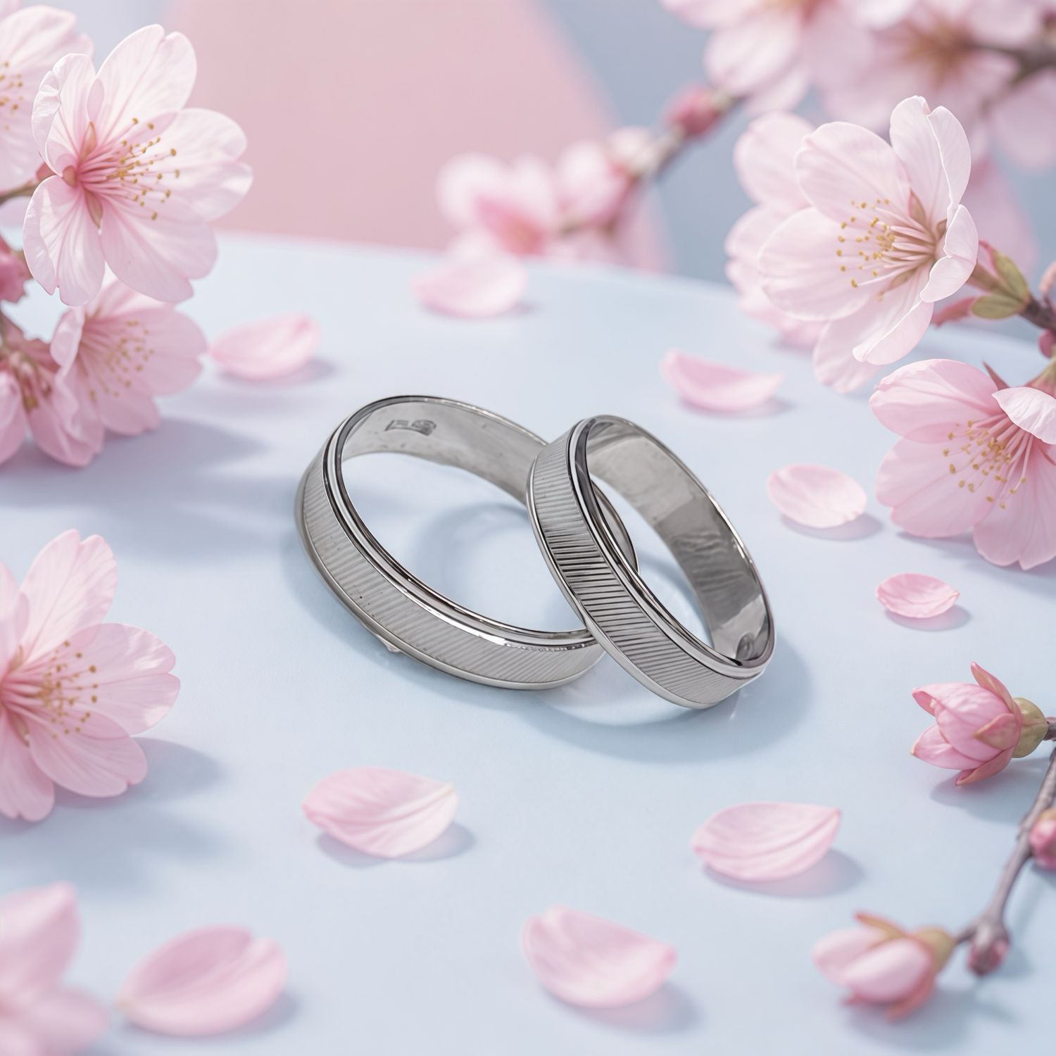 Argolla de matrimonio Diamantada con rodio, Plata 925 Italiana