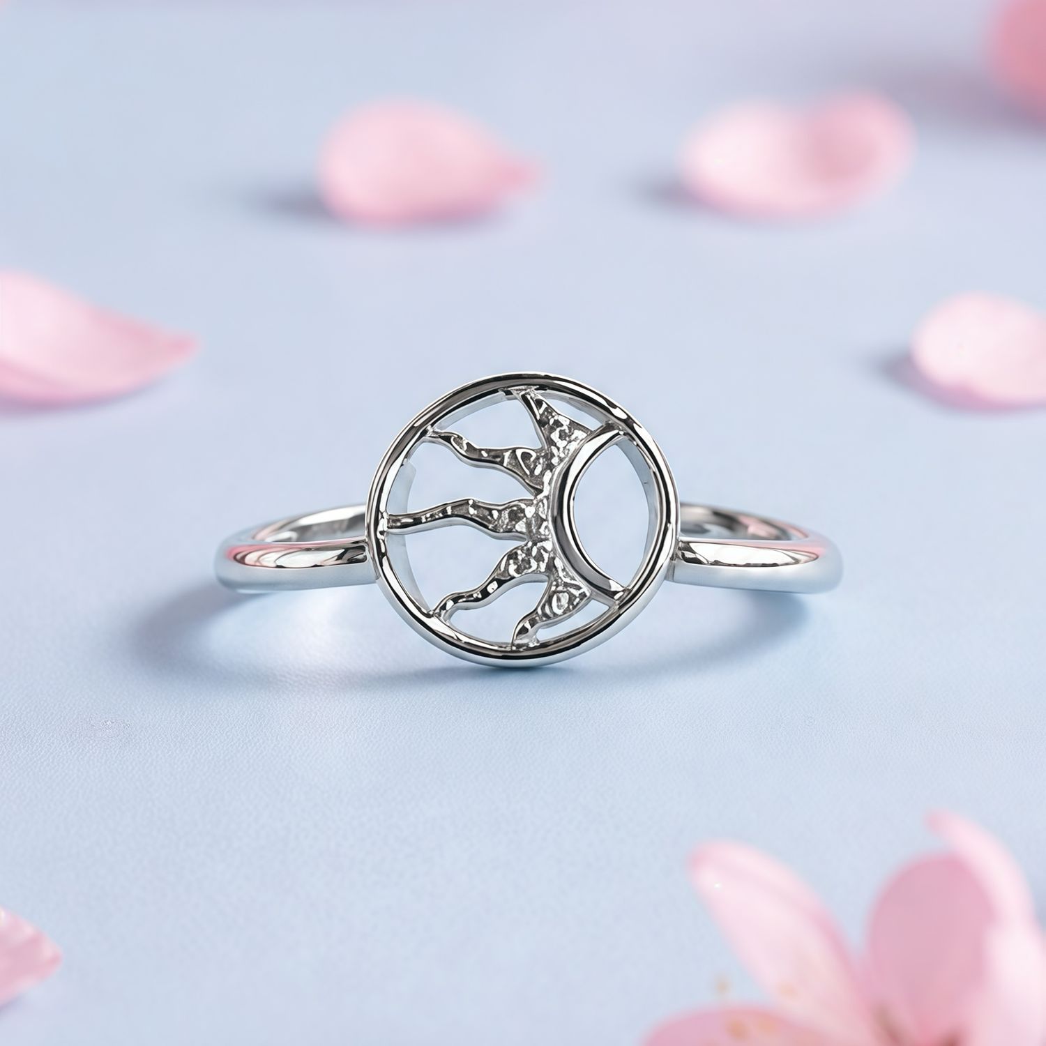 Anillo Fancy Rayos del Sol Plata 925 Thailandesa