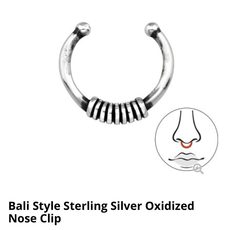 Piercing Nouse (Arete Nariz Clip) Plata 925 Tailandés