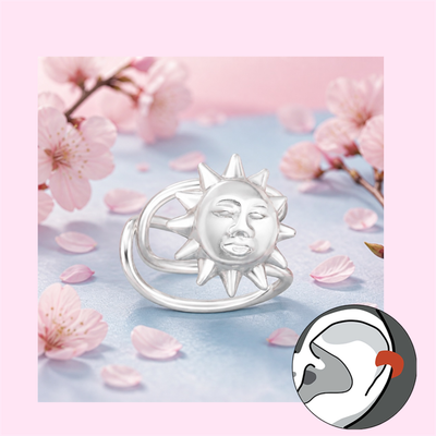 Ear Cuff Solecito mide 5mm  Plata 925 Thailandesa