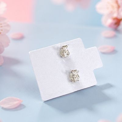 Broquel Conejito  Esmaltado Plata 925 Thailandesa, Broche de mariposa
