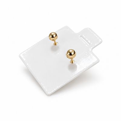 Broquel Crucesita Lisa Oro 14K MX