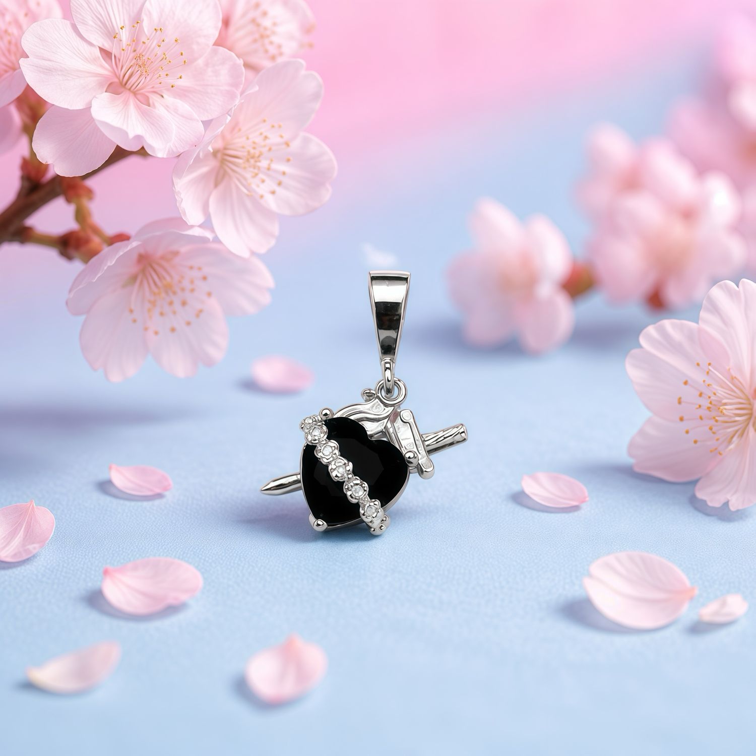 Dije inmaculado corazón de María plata 925 Mexicana