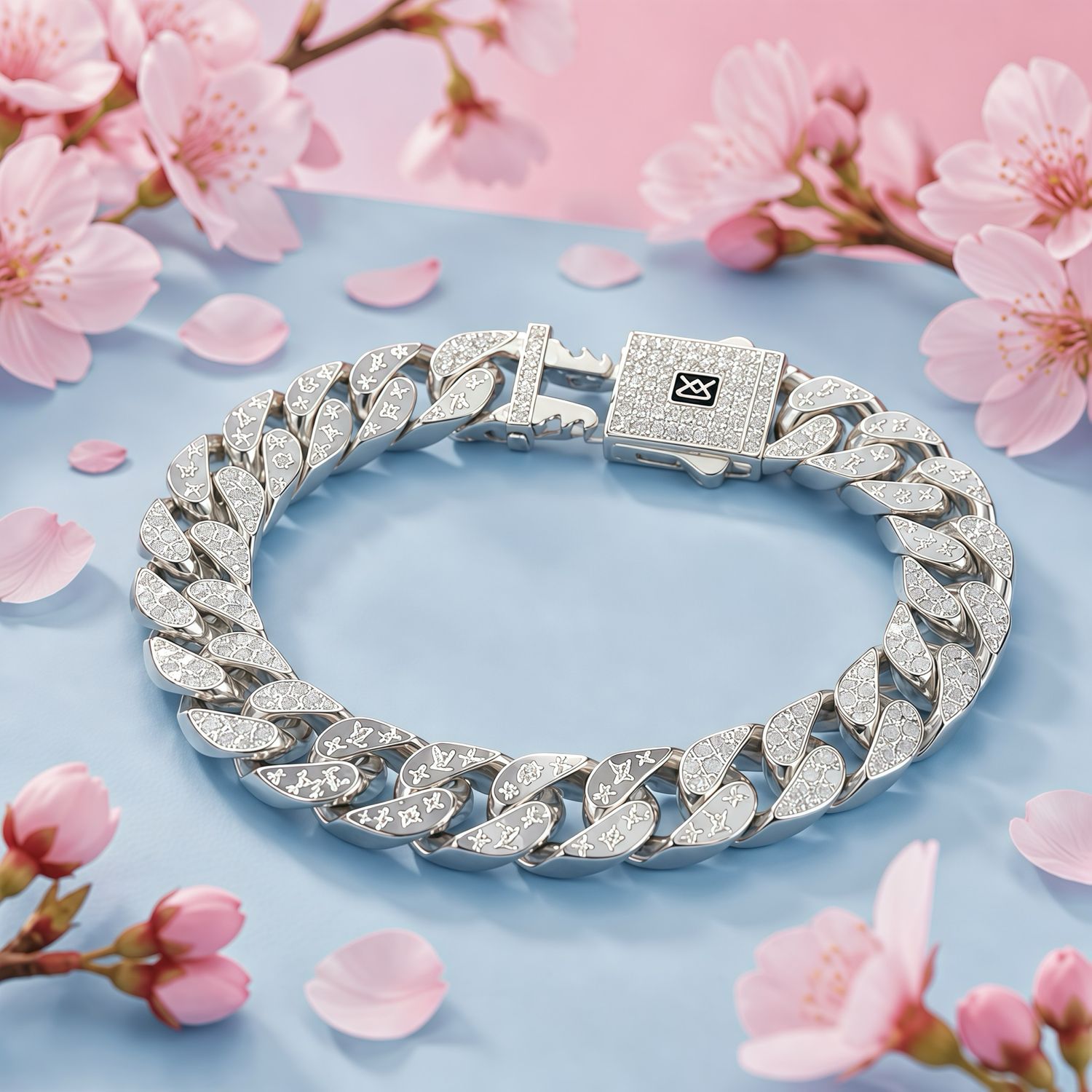 Pulsera Estilo Monaco Diamantada