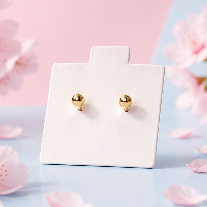 Broquel Dormilona #3mm Oro 14K.