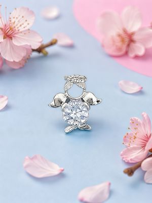 Dije pasa cadena Nina Rosa  plata 925 MX