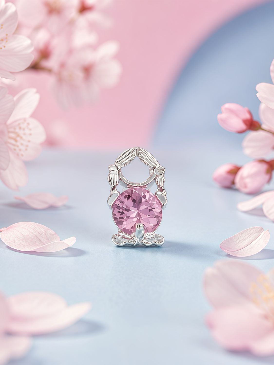 Dije pasa cadena Nina Rosa  plata 925 MX