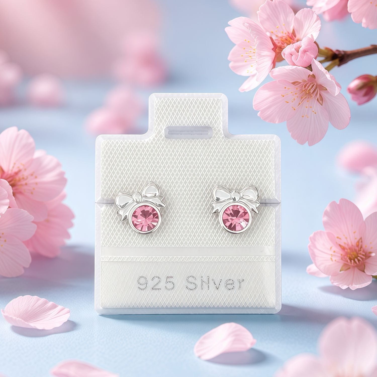 Broquel Monito Rosa  Broche de Mariposa Plata 925