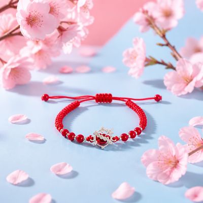 Pulsera de hilo Inmaculado Corazon, Plata 925 Pulsera de hilo Inmaculado Corazon, Plata 925