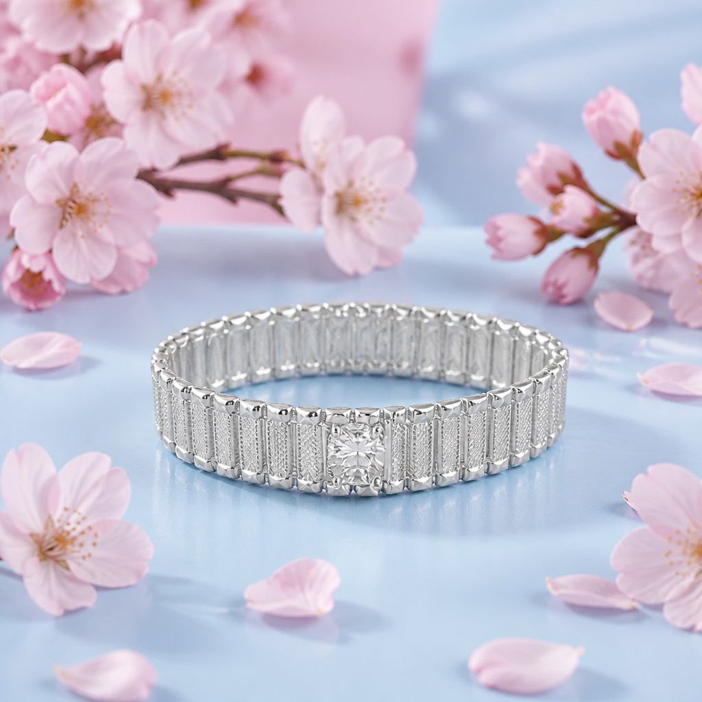 Pulsera tipo RLX 15mm de ancho 7" de largo Plata 925 mexicana