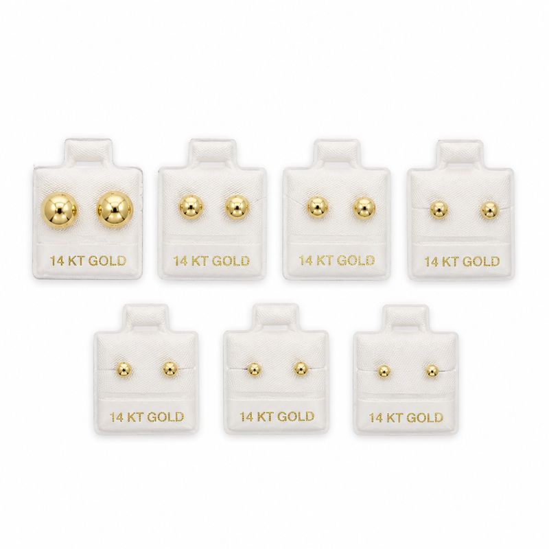 Paquete broquel Dormilonas 6 pares Oro 14K.