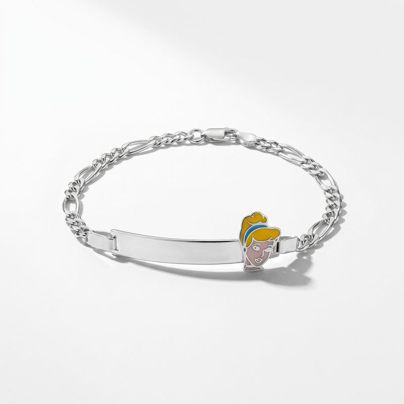 Pulsera Estilo Figaro con Figurita mide 6" de largo, plata 925 mexicana