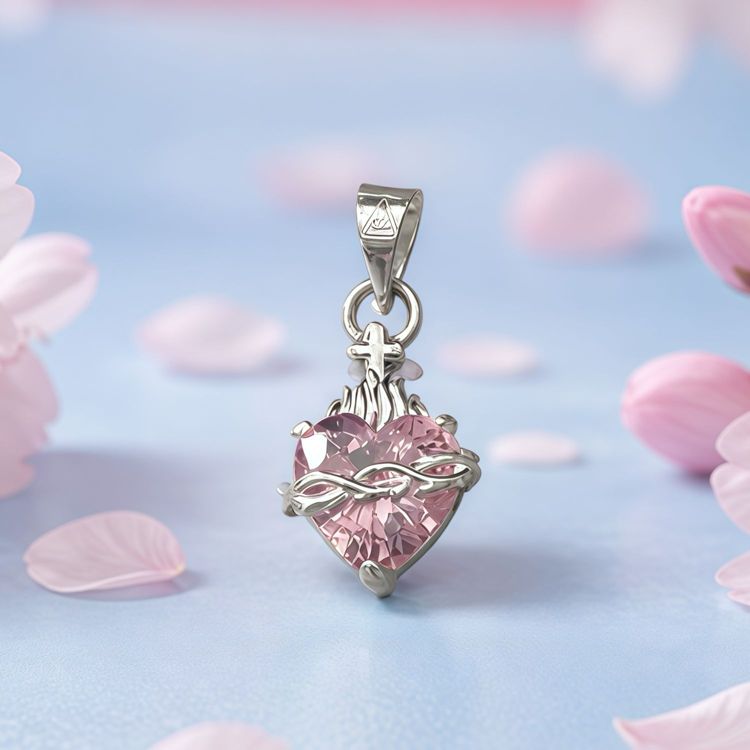 Dije Sagrado Corazon de Jesus Plata 925 mexicana