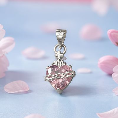 Dije Sagrado Corazon de Jesus Plata 925 mexicana