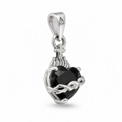 Dije Sagrado Corazon de Jesus Plata 925 mexicana