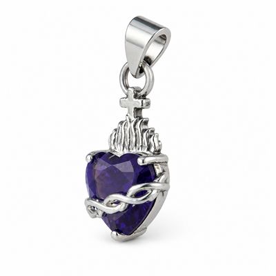Dije Sagrado Corazon de Jesus Plata 925 mexicana