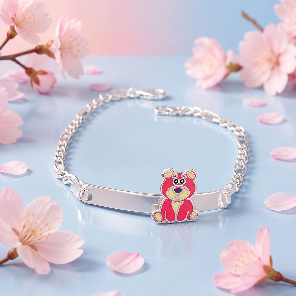 Pulsera Estilo Figaro con Figurita mide 6" de largo, plata 925 mexicana