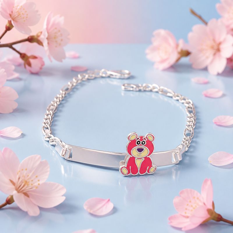 Pulsera Estilo Figaro con Figurita mide 6" de largo, plata 925 mexicana