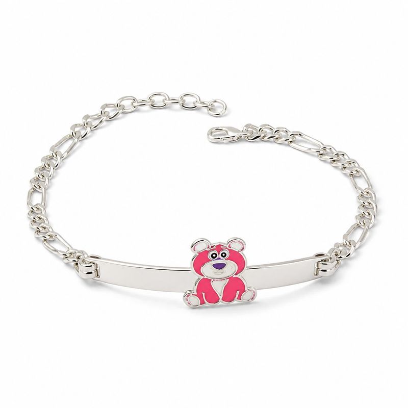 Pulsera Estilo Figaro con Figurita mide 6" de largo, plata 925 mexicana