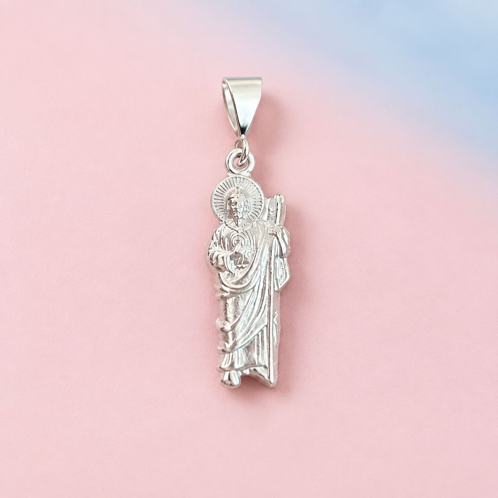 Dije San Judas Basico Mini Plata 925 Mexicana