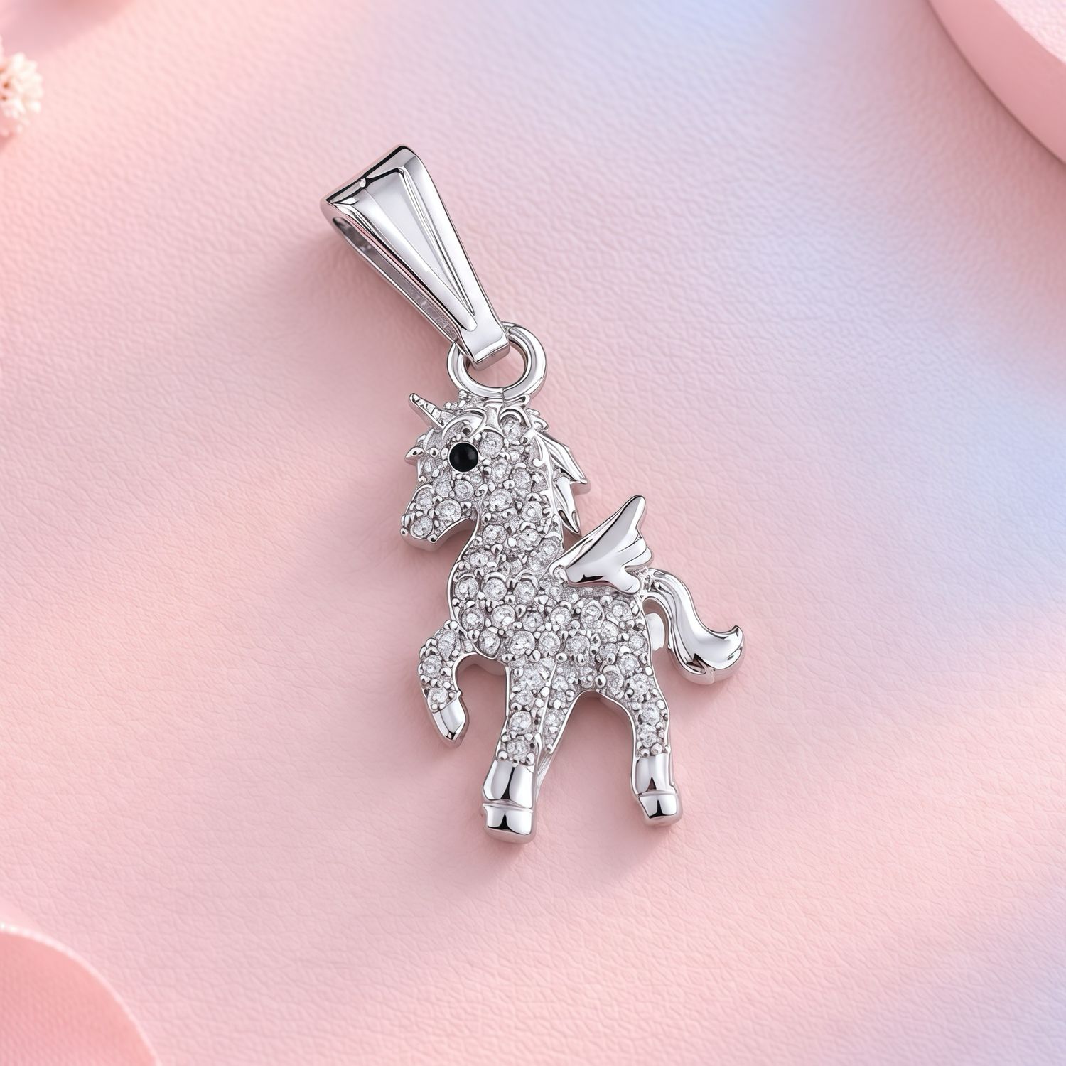 Dije Unicornio Micropave Plata 925 Mexicana