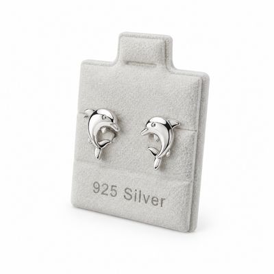 Broquel Delfines Plata 925 Thailandes