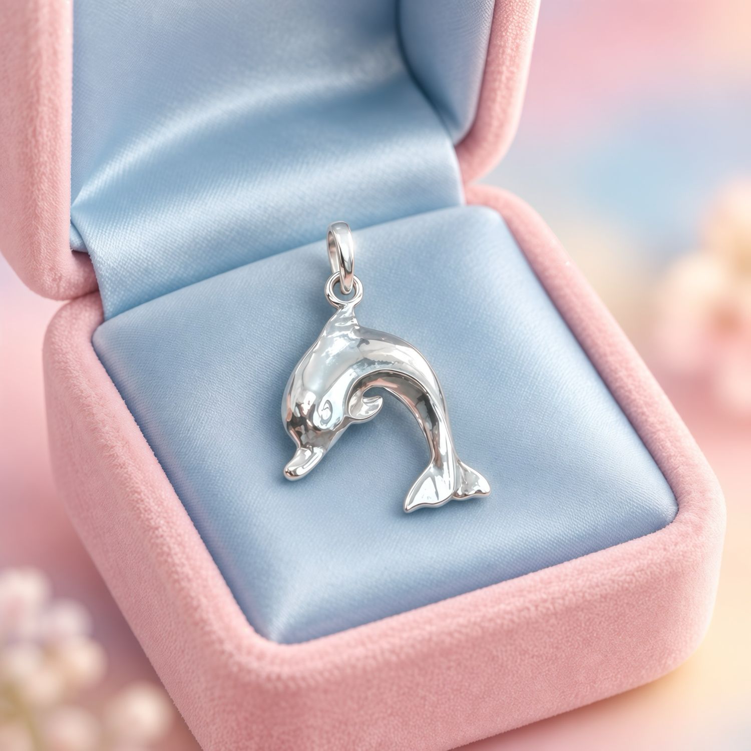 Dije delfín 3D  Premium Plata 925 Tailandesas