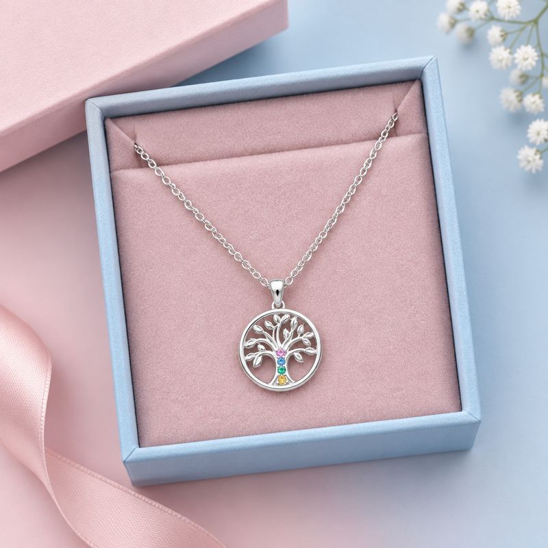 Collar arbol de la Vida Plata 925 Tailandesas