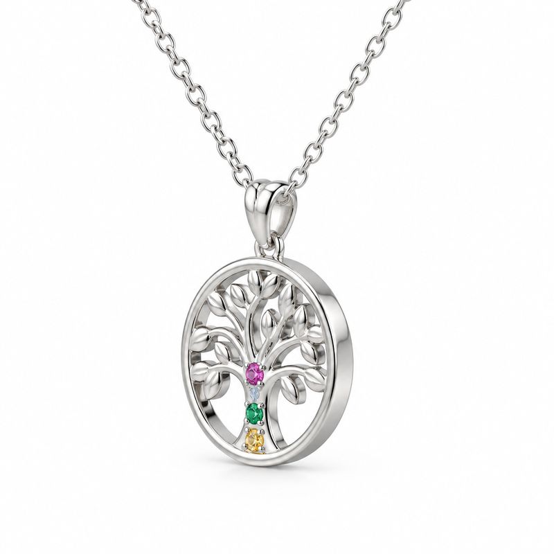 Collar arbol de la Vida Plata 925 Tailandesas