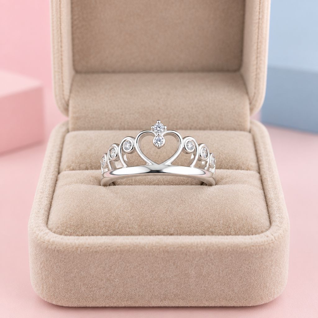 Anillo Coronita Plata 925 Mexicana