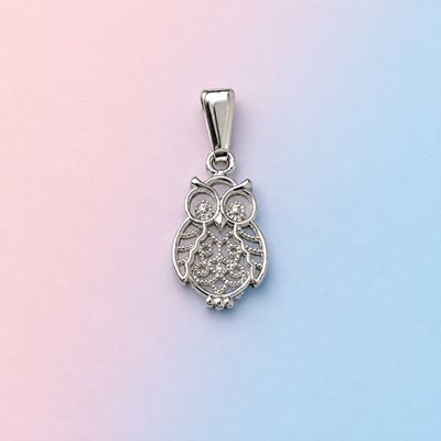Dije Búho plata 925 Mexicana