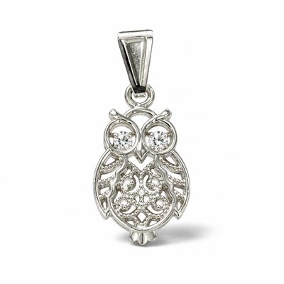 Dije Búho plata 925 Mexicana