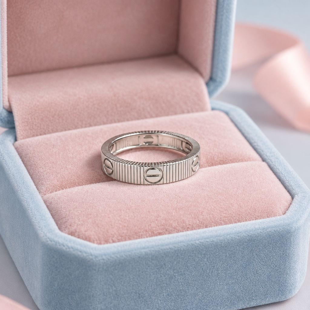 Anillo estilo Cart talla 8 Plata 925 Italiana