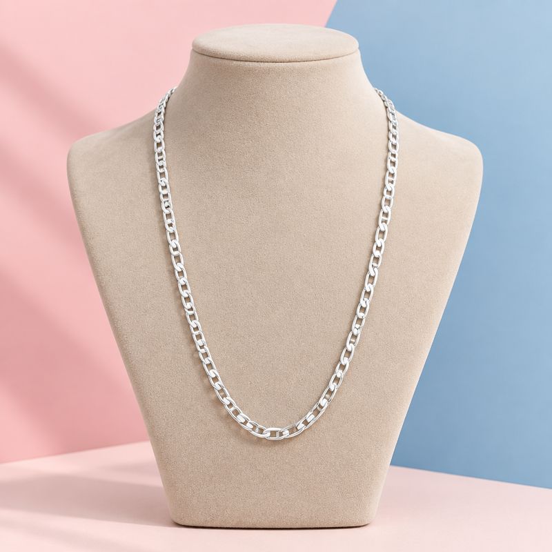 Cadena marina planchada 2mm, 20" Plata 925 italiana