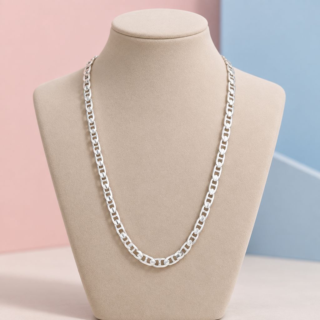 Cadena marina planchada 2mm,18"Plata 925 italiana