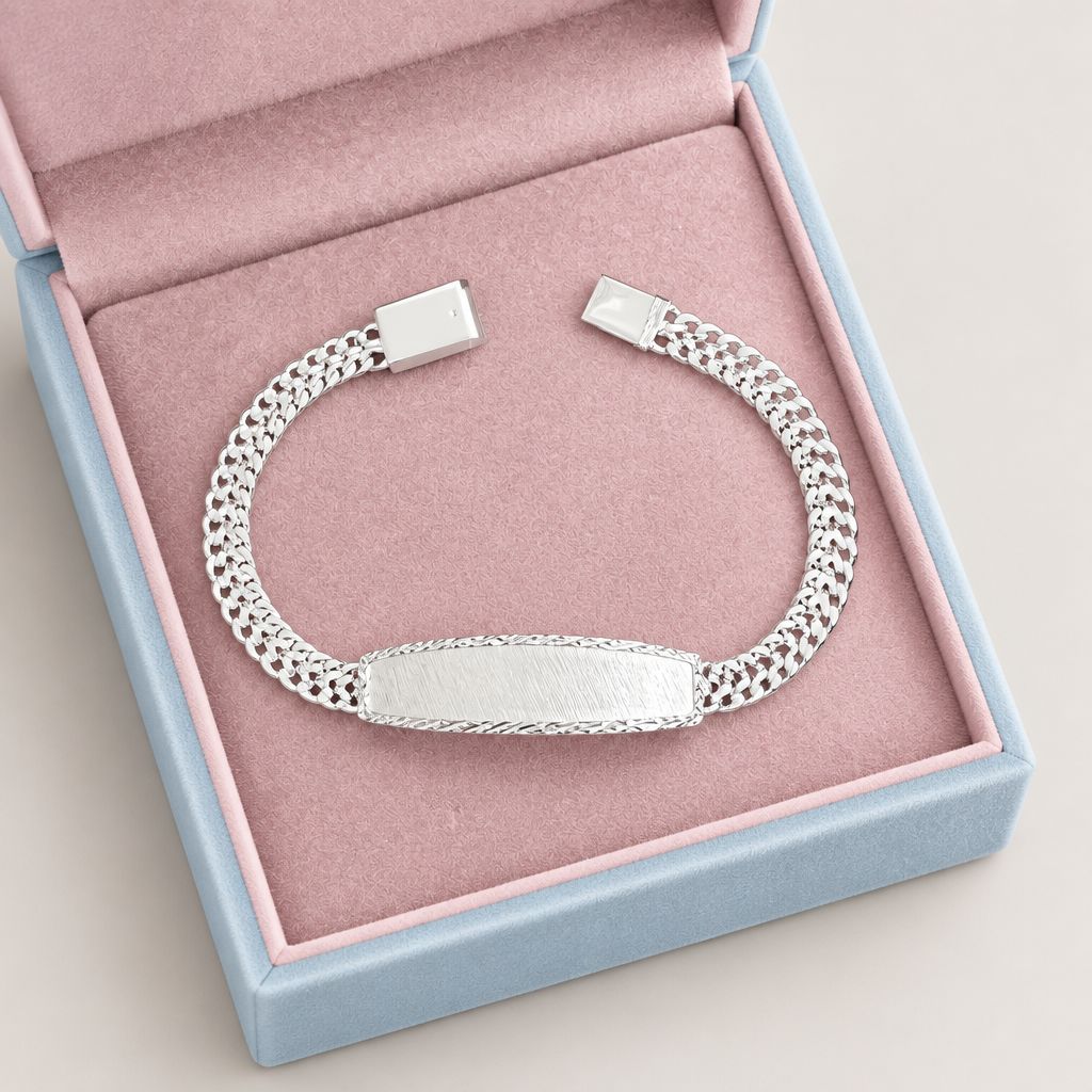 Pulsera Petatillo Placa Diamantada