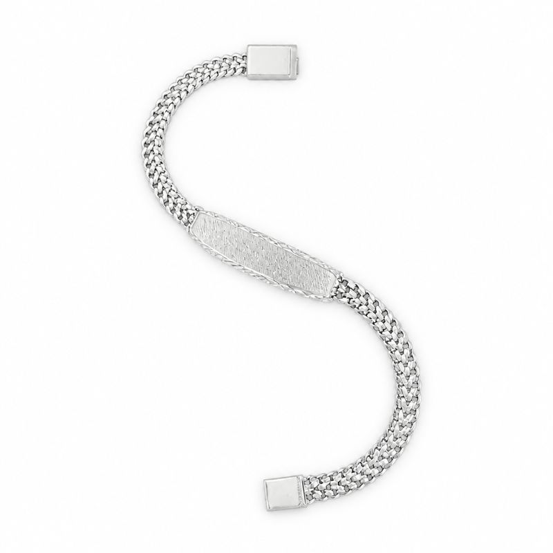 Pulsera Petatillo Placa Diamantada