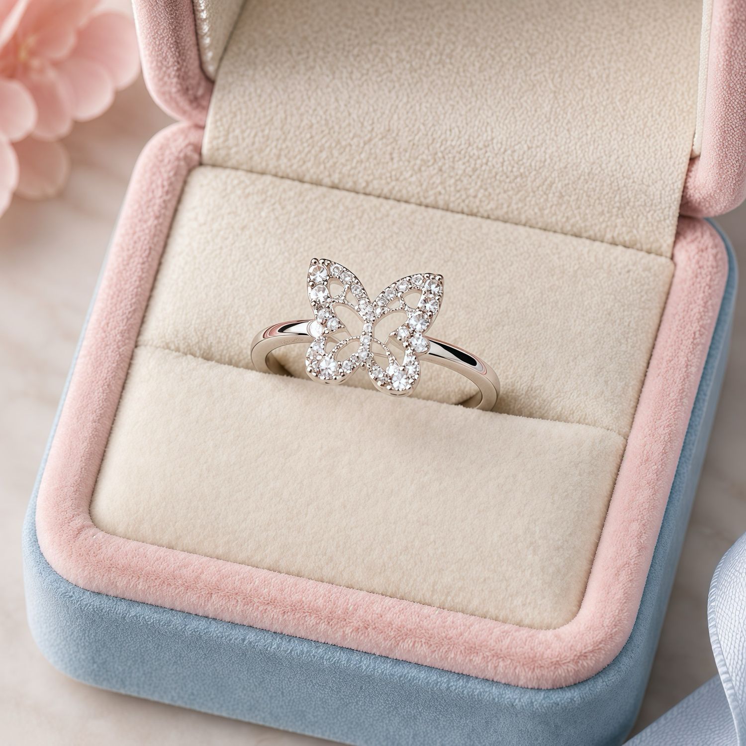 Anillo Fancy Mariposita Plata 925 Mexicana