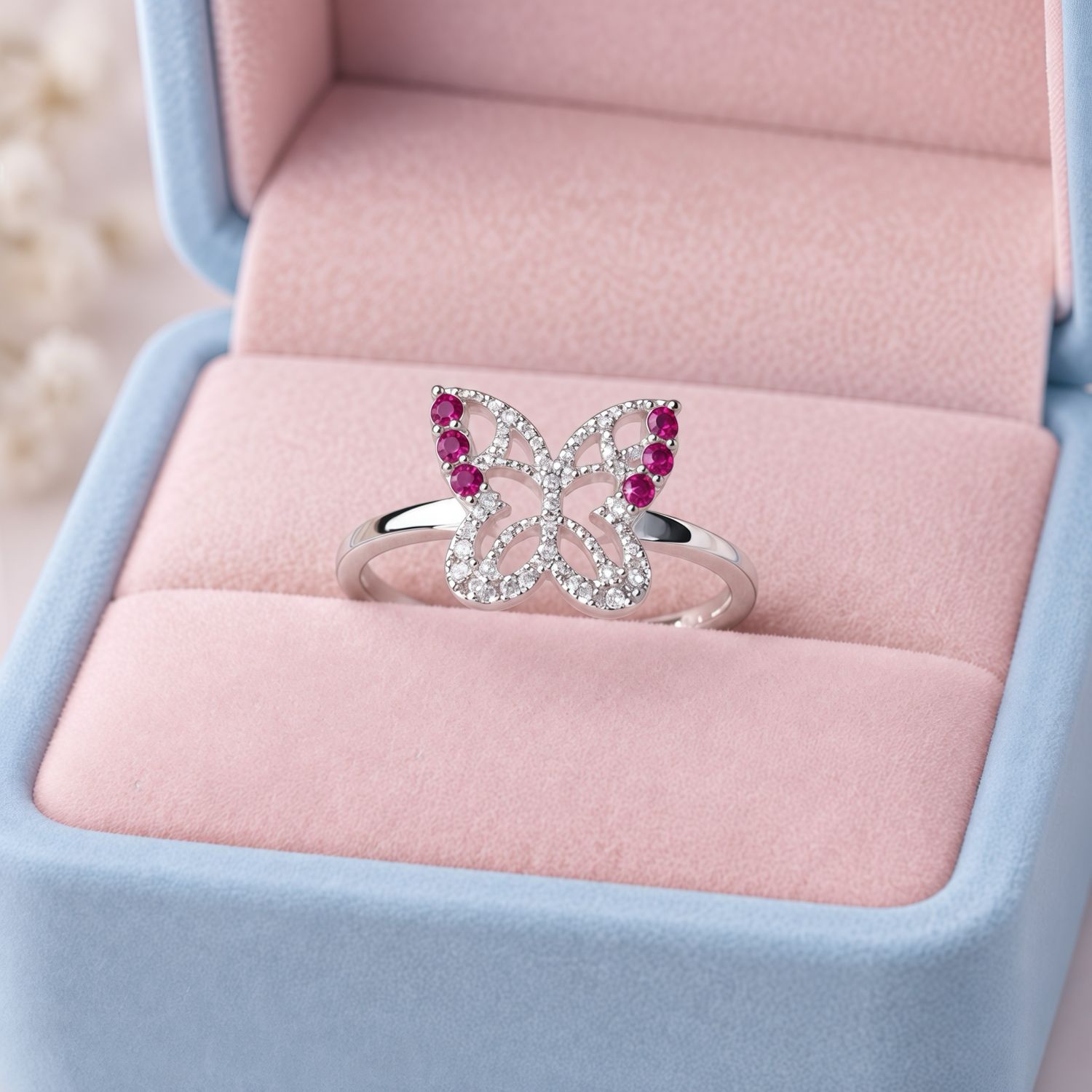 Anillo Fancy Mariposita Plata 925 Mexicana