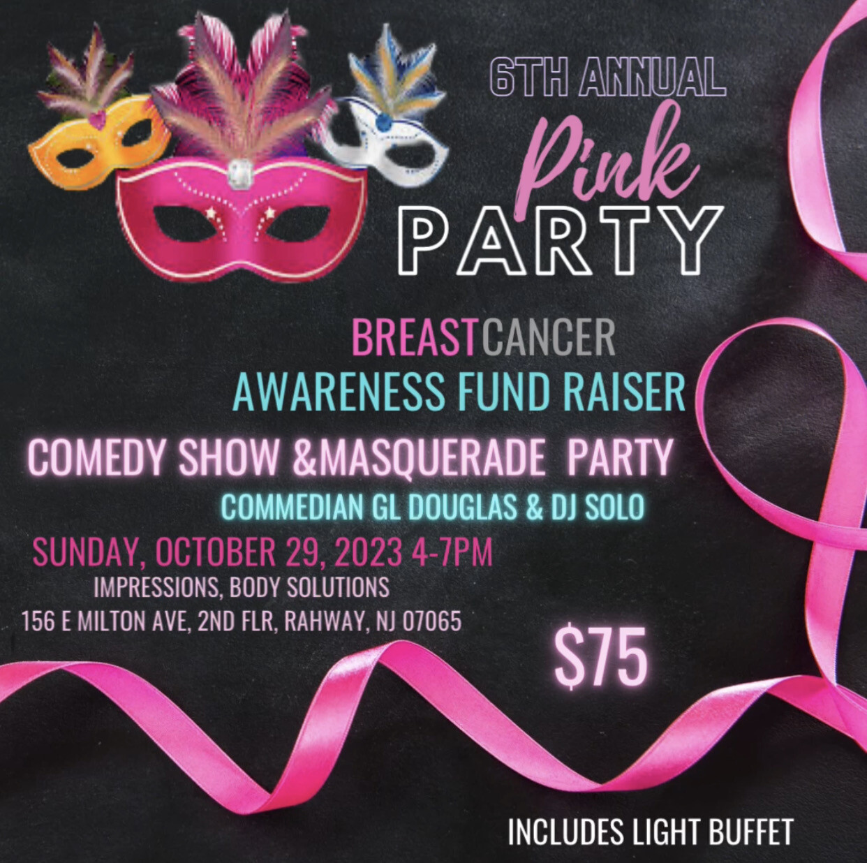 6th Annual PINK PARTY, Breast Cancer Awareness Fund raiser