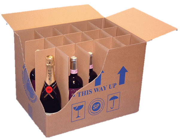 Wine bottle box