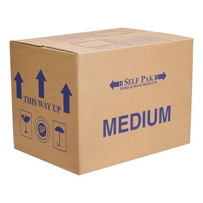 Medium Cardboard Box - 18"x13"x13"