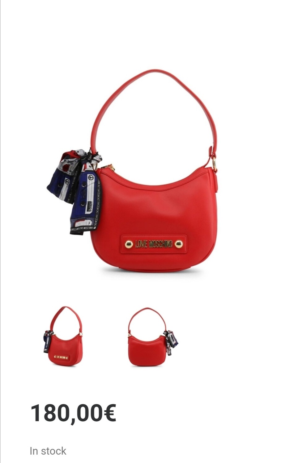 Love Moschino red bag