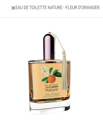 Eau de toilette fleur d oranger gamme nature