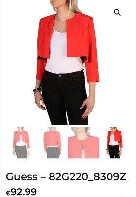 Red woman jacket Guess