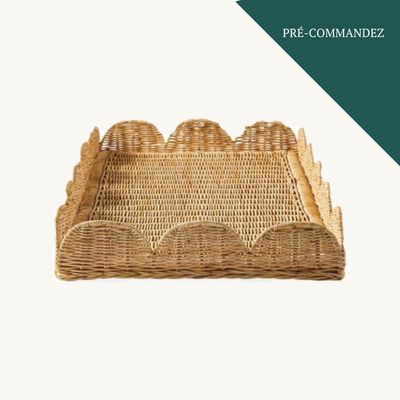 Plateau en rotin