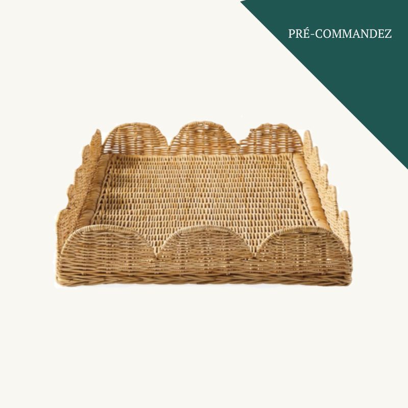 Plateau en rotin
