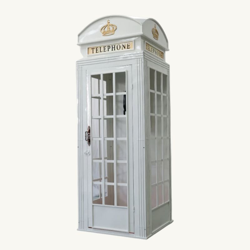 Phonebooth Cabine Téléphonique Blanche