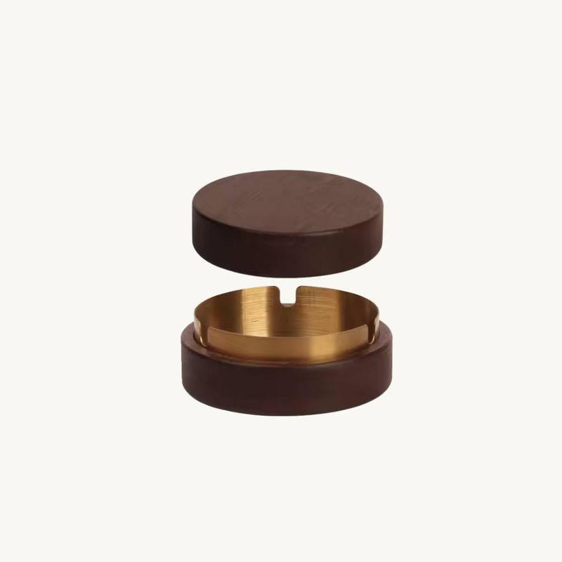 Cendrier Doré en bois Porto